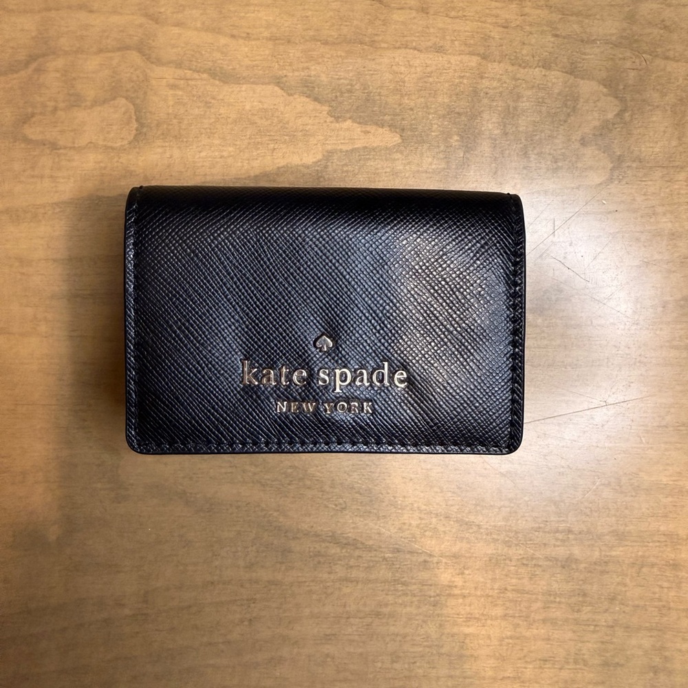 Kate Spade Black Saffiano Leather Card Holder